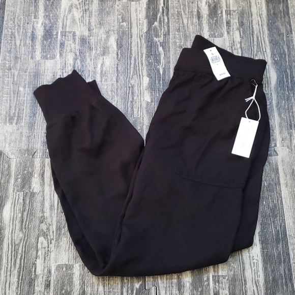 Lou & Grey Pants - LOU & GREY BLACK JOGGERS, SIZE SMALL